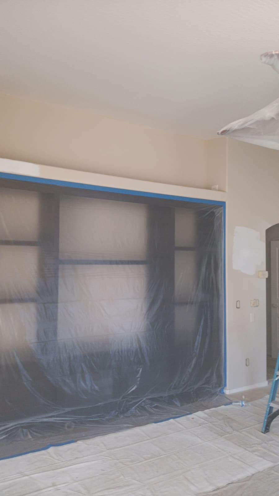 Painting project before and after by AZ Santa Fe Painting LLC