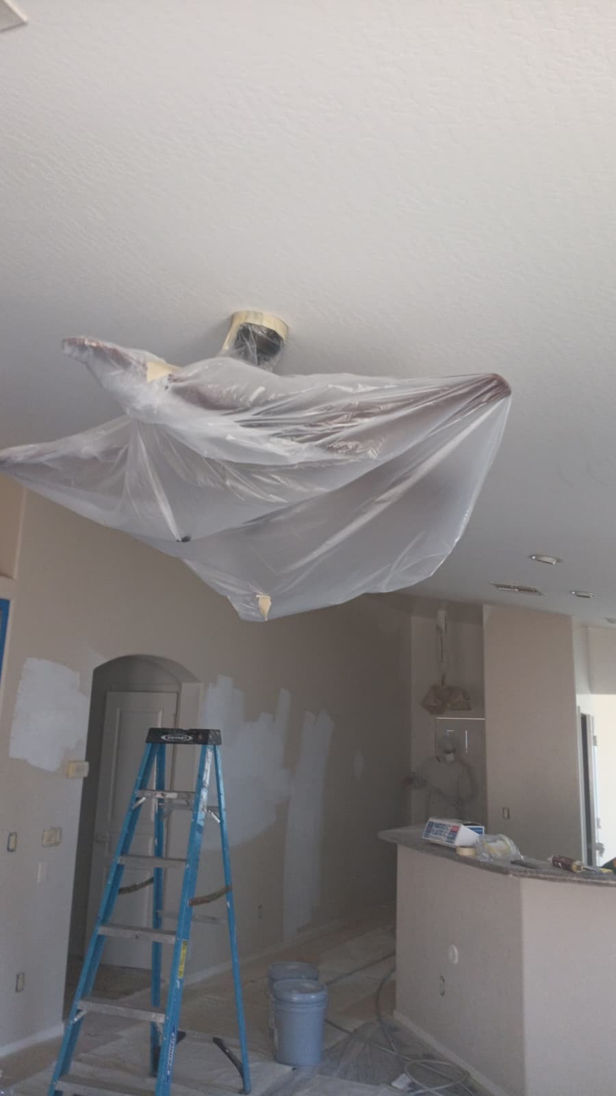 Painting project before and after by AZ Santa Fe Painting LLC