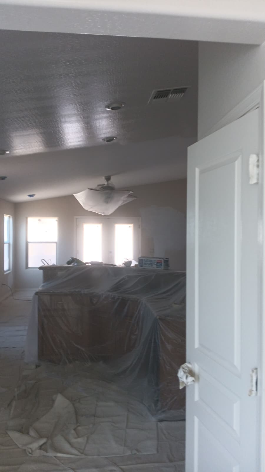 Painting project before and after by AZ Santa Fe Painting LLC