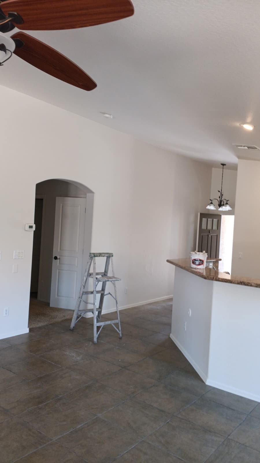 Painting project before and after by AZ Santa Fe Painting LLC